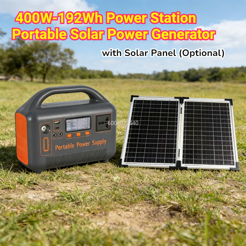 Solar Emergency Charger - Stasiun Daya Portabel 400W, Generator Tenaga