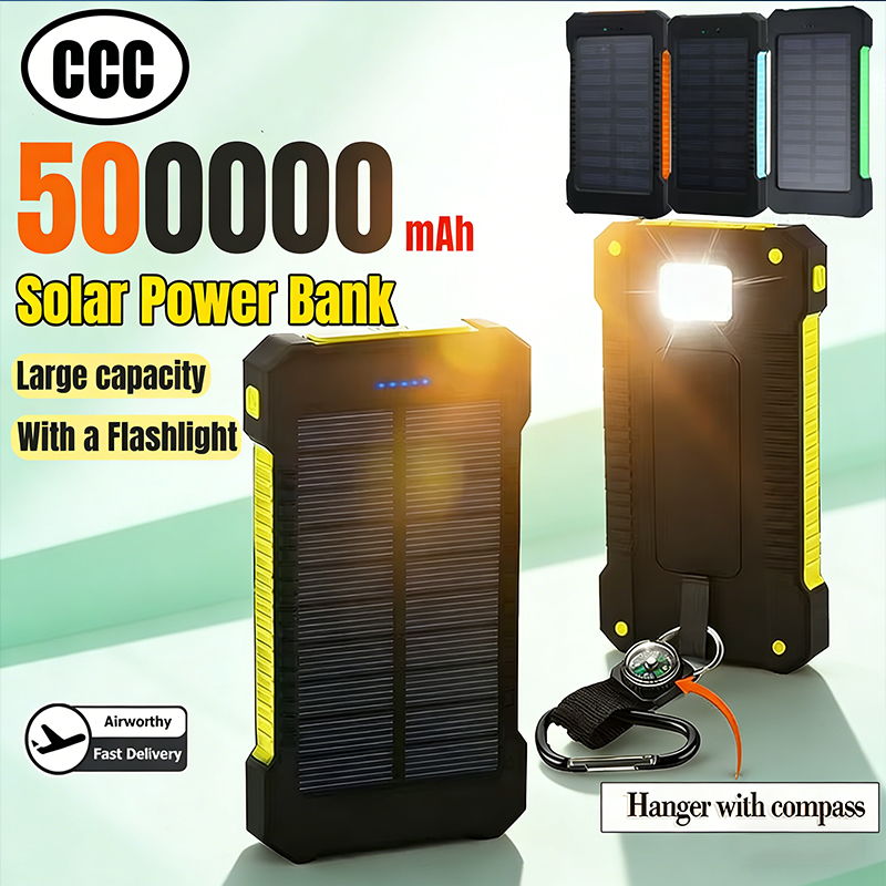 Bank Daya Tenaga Surya 500000m - Solar Emergency Charger ulasan dan harga